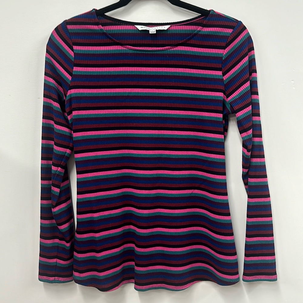 The Nines By HATCH Stripped Long Sleeve top S